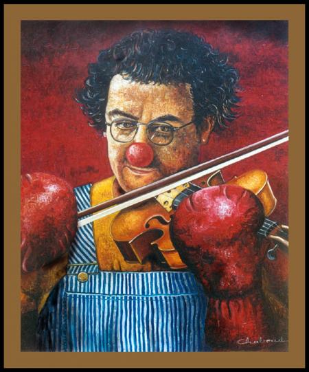 coluche en clown